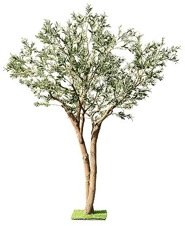 Arbre Artificiel en Bois Massif, Grand Olivier, entrée intérieure, Plantes Vertes, décoration de fenêtre de Salon, Faux Arbre, Ornement de 1.8m