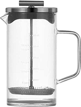 Cafetera francesa de 20 onzas con filtro de acero inoxidable de alta densidad, prensa de café de vidrio de borosilicato térmico, base gruesa
