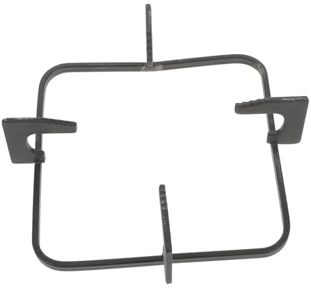 TEMPNAP Support de Cuisinière en Fonte Noire Solide Cadre Antidérapant pour Poêles, Cuisine Sécurisée et Stable