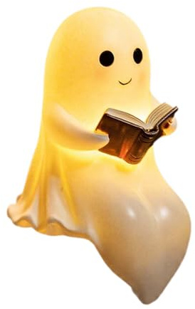 Generisch Geisterlampe, geisters Leselampe Geist Nachtlicht, Niedliche Halloween Deko LED geisters Lampe, Halloween Deko für Schlafzimmer, Wohnzimmer, Party