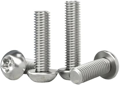 304 Edelstahl M2 M3 M4 M5 M6 M8 M10 Sechslappen-Torx-Knopf, runder Kopf mit Stift, manipulationssichere Sicherheitsschraube(18mm)