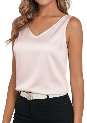 AGSEEM Summer Tops for Women 2025 Loose Fitting Blouses Under Blazer Cami Camisoles Undershirt