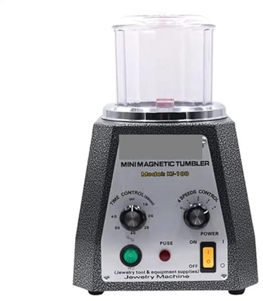 Lucidatrice magnetica KT-100, mini lucidatrice for gioielli, finitura in oro, argento e acciaio inossidabile Strumenti fai da te