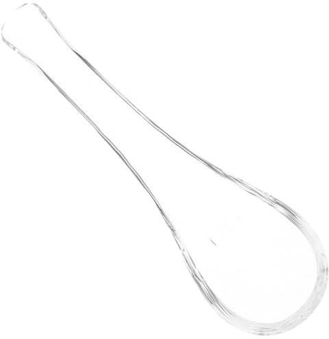 WATIIFUFU Cuchara de Vidrio Resistente al Calor para Café y Helado, Pequeña Cucharilla para Postres y Té, Utensilio Reutilizable para Cocina y Aperitivos, Apta para Lavavajillas, Elementos