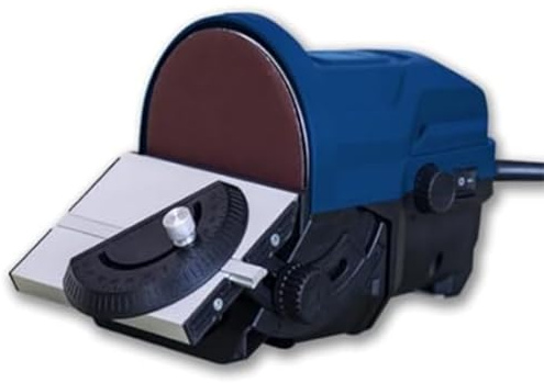 Electric Belt Sander, Multi-Angle Workbench with Adjustable Speed, Ideal for Wood, Metal, and Handicrafts