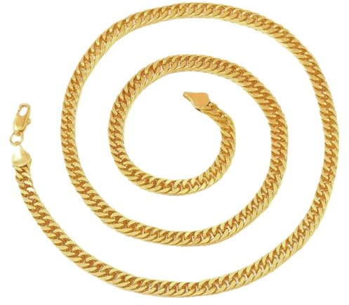 Generisch Goldkette Leichtgewichtige Modeaccessoires | Damen Herren Goldkette für Anhänger Für Partys, Festivals, Dates, Hochzeiten, Streetwear sowie besondere Anlässe und