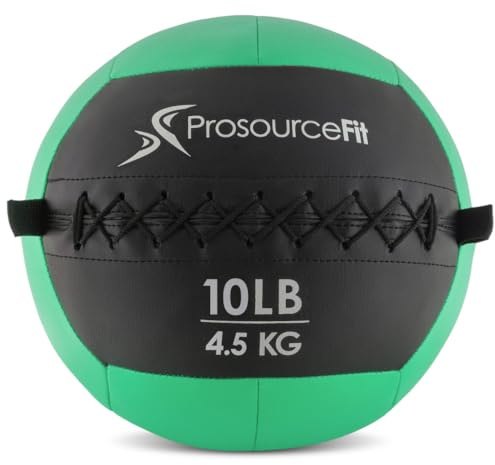 ProsourceFit Soft Medicine Balls, Wall Balls and Full Body Dynamic Exercises, Color-Coded Weights: 6, 10, 14, 20 LB.