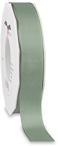Präsent - Europa taftband gammalt grönt 25 mm bredd, 50 m längd