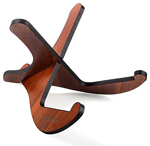 CAHAYA Gitarrenständer Holz Gitarrenhalterung Anti-Rutsch Musikinstrument Ständer klappbar für Akustik Klassische Gitarren Bass CY0180