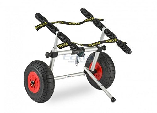 Eckla Softtop Kajakwagen SUP Wagen Kajaktransport Kanutransport, Farbe:Grau