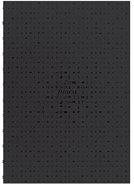Filofax Notebook, Notizbuch in A5, Icon Refill Black