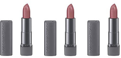 Manhattan All In One Matte Lippenstift, Matter Lipstick für definierte Lippen und ein langanhaltendes satin-mattes Finish, Farbe Brown-ish 100, 1 x 4 g