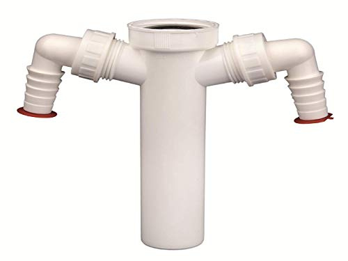 HL13-2/40 Canotto 11/2x40 per sifone a doppio scarico lavatrice antiriflusso