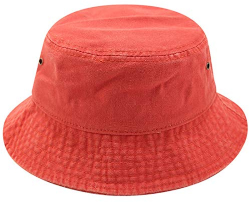 Yixda Vintage Cotton Fischerhut Sonnenhut Washed Retro Outdoor Bucket Hat