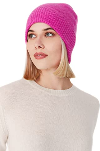 Style & Republic Kaschmir Sport Mütze-Beanie Damen aus 100% Cashmere - Dein kuscheliger Premium Beanie für stilvolle Herbst- & Winter-Momente, One-Size/Einheitsgröße