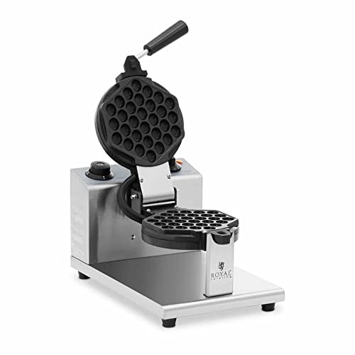 Royal Catering RCWM-1200-R2 Waffeleisen rund 1200 W Waffeleisen rund Waffelmaschine