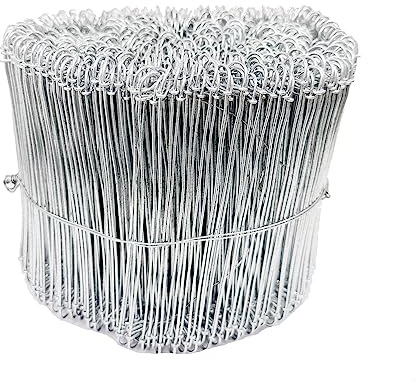 Zeluga 23-268 6in. 16 Gauge 1000 Pc. Stainless Steel Double Loop Reinforcement Cable Rebar Wire Ties