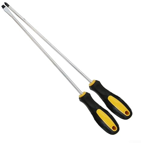 HpLive Tournevis cruciforme à fente magnétique avec poignée en caoutchouc 30,5 cm de long