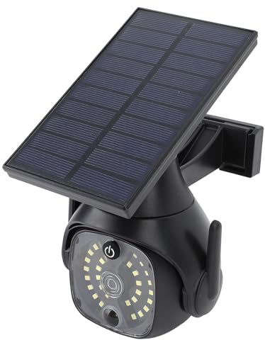 Cámara Simulada con Luces Solares, 300 LM, 3 Modos, Luces Solares con Sensor de Movimiento para Exteriores, Cámara de Seguridad Falsa con Energía Solar Impermeable para Porche,