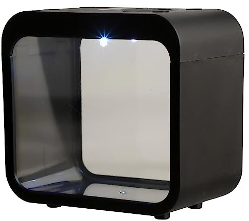 Sosoport Aquarium Mini Reptil Box Desktop Dekoration Fisch Mit Licht Für Hydrokulturpflanzen Und DIY-mikrolandschaften
