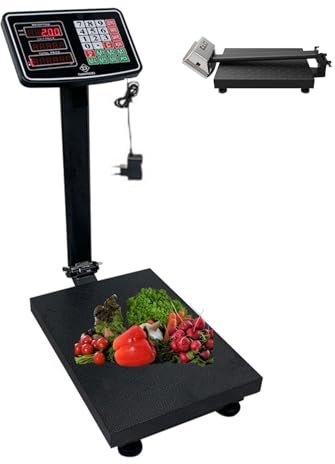 Balance Comptage Numérique Commerciale, 30 * 40 cm Balance Pliable Tarification Industrielle des Aliments Balance Pesée Plate Forme, pour Marché des Fruits du Commerce Supermarché