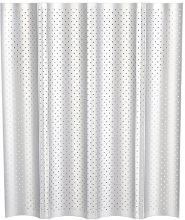 KIMISS Padella per Pane Francese, Antiaderente, Multi-scanalatura, Onde, Perforata, Multi Slot, Macchina per Vassoio da 3 scanalature e padelle