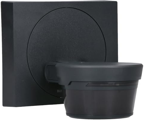 Busch-Wächter Pro Set: Busch-Jaeger 6851/22-135 220° BT | Bewegungsmelder mit Steuerung via Bluetooth App flexible Montage + 6851/DR-135 Designrahmen Anthrazit