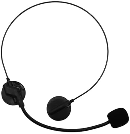 Micrófono falso, auriculares de cabeza de plástico, micrófonos inalámbricos Bluetooth, amplificador de voz de radio, accesorios de auriculares para niños, receptor de mano portátil, para oficina