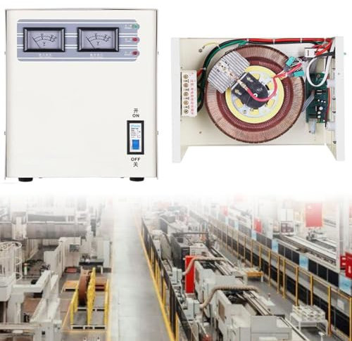 XCSCUK Stabilizzatore di Tensione Automatico, relè monofase per Uso Domestico Ingresso 150-260 V, regolatore di Tensione CA con Uscita 220 V (2000w)