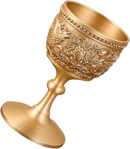 OUUOYSD Calice in Ottone, Calice, Delicato Calice da Vino, Tazza Multifunzione, Delicato Calice da Vino, Calice da Vino da Cena
