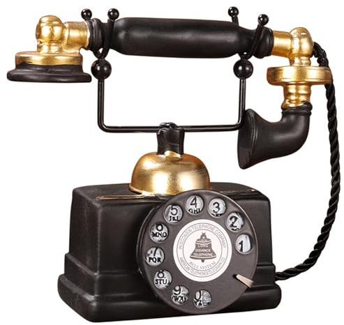 Retro -Telefonmodell realistische Rotations -Vintage -Telefonmodell Retro -Telefon ideal für Café -Stange Fenster Dekor Schreibtisch Dekoration Requisiten