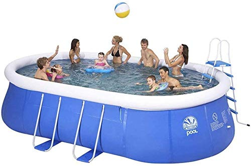 Piscine gonflable pour enfants et adultes – Piscine de jardin en plein air, 366 x 198 x 89 cm