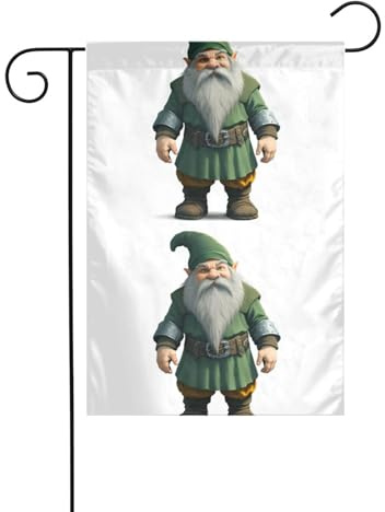 YYHWHJDE Old man with white beard Prints Garden flagpole outdoor courtyard decoration fashion 12x18in ﻿