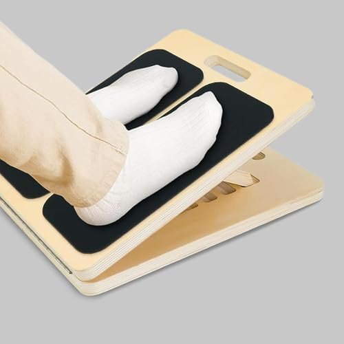 Slant Board, Calf Stretcher Board, Squat Stretcher, Wooden Incline Boards, Portable Slant Stretch Boards Equipment, for Women Ankle, Knee Exercise