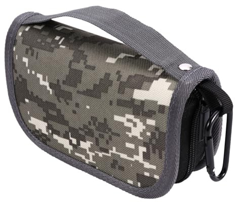 ELAYARD Tragbare Angeltasche EVA mit Tarnmuster Leichter Köderbehälter mit Karabiner Angelzubehörtasche für Haken Posen und Bleie Aufbewahrung für Outdoor Angler