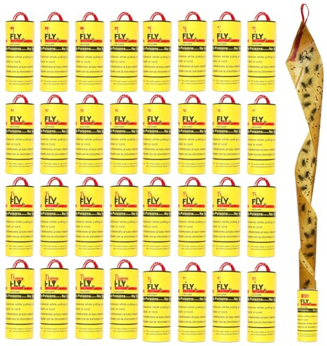 Cintas Adhesivas para Moscas Colgantes Trampa Interior Trampas y Cazadores de Mosquitos Insectos voladores