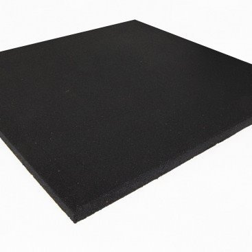 GRUPO CONTACT - Suelo Caucho con Espesor 15 mm. Planchas de 1 x 1 m. para Fitness y Gimnasio, Gym, etc. Color: Negro (Venta por Unidades).