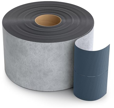 Isolbau Spezial Butylband - 20m - Selbstklebendes Butyl-Klebeband - Elastisches Butyl-Dichtband, 0,80 mm, 585g/m2 Wasserdicht