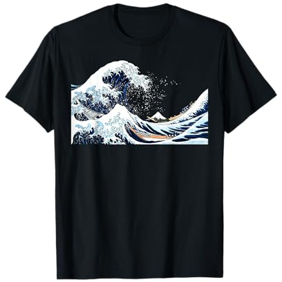 La grande vague d'art japonais de Kanagawa Hokusai T-Shirt
