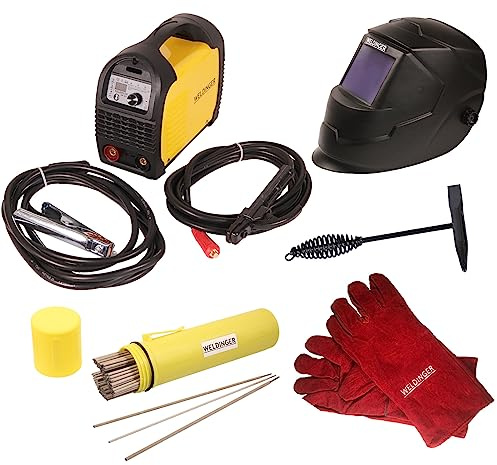 Aktion Schweißinverter EW 181c eco + Handschuhe Schweißhelm Elektroden Schlackehammer 5 Jahre Garantie