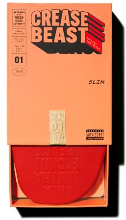 Crease Beast Memory Foam Shoe Crease Protector - Stops Creases in New & Old Shoes - for Jordan’s, Dunks, Air Force for Men’s Sizes 8-12.5 & Women's Sizes 9-11 - Slim