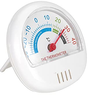 LIYJTK Kühlschrank-Gefrierschrank-Thermometer, Großes Zifferblatt-Thermometer Für Gefrierschränke, Überwachungsthermometer Für Zuhause, Küche, Restaurants (mechanisch)(Weiss)
