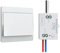 Thinkbee 230V Funk Lichtschalter Set - Selbstversorgender Funkschalter Ohne Batterie Drahtloser Schalter Wasserdicht Wandschalter Steuern Sie Ihre Lampe bis zu 200 m fern (Non-dimmable)