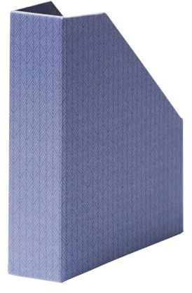 Rössler Papier 13181532000 - Stehsammler Leaf Blue für DIN A4, Dokumentenablage Karton 8 x 31,5 x 26 cm