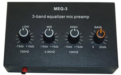 Studio Grade Microphone Boosters Microphone Preamplifier With 3Band Equalizers And Automatic Control Circuit