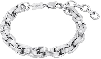 s.Oliver Armband Edelstahl Herren Armschmuck, Kommt in Schmuck Geschenk Box,