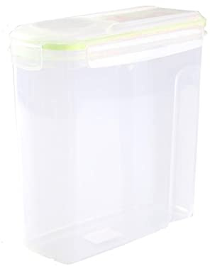 JINGYAN Azucareros Contenedor de almacenamiento de cereales de plástico Hebilla Hermética Dispensador de alimentos secos Bocadillos Caja de mantenimiento fresco(A)