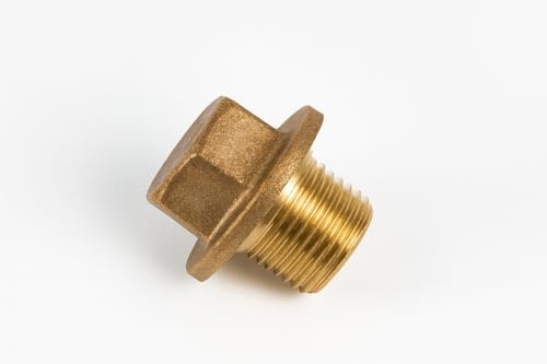 Spina flangiata in ottone BSP da 5,1 cm, resistente
