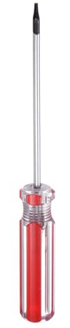 QUARKZMAN Cacciavite A Stella aimanté 3x75mm Asta T6 Acciaio Testa A 6 Punte Con Impugnatura Antiscivolo Per Riparazione E Miglioramento Elettrodomestici Rosso