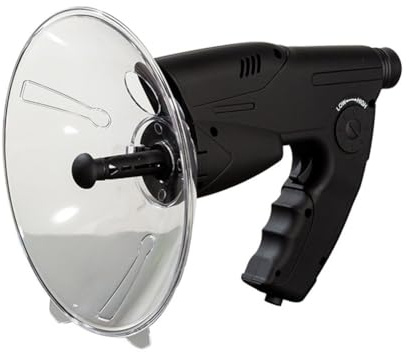 FUANA Microphone parabolique monoculaire 8X pour l'observation des oiseaux et l'observation de la faune, design compact en ABS noir avec écouteurs inclus
